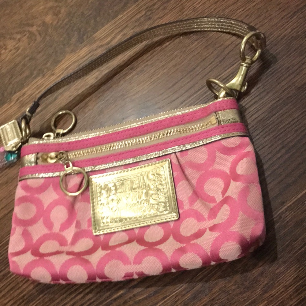 Pink Coach clutch
